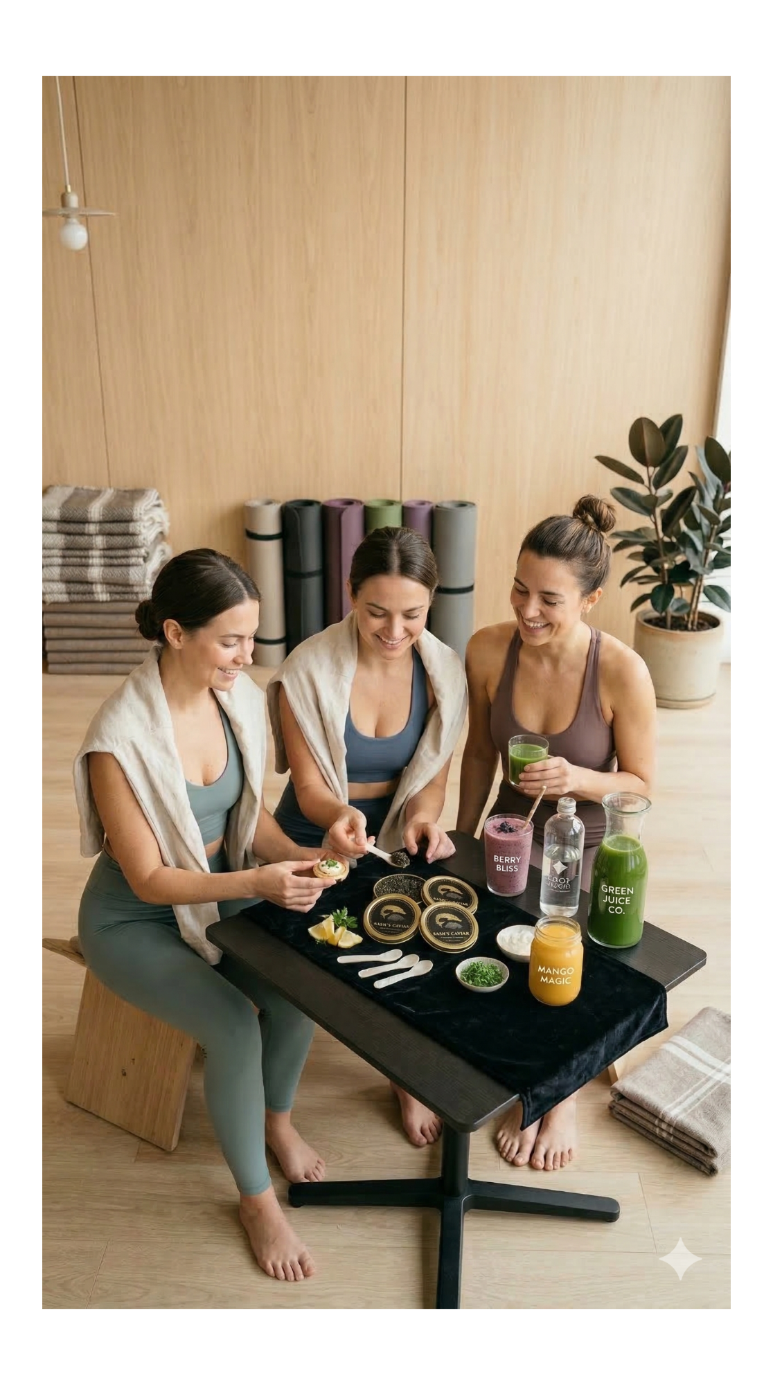Caviar with wellness lifestyle
